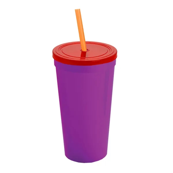 24 Oz. Stadium Cup With Straw And Lid... from ASI 40480 Koozie Group