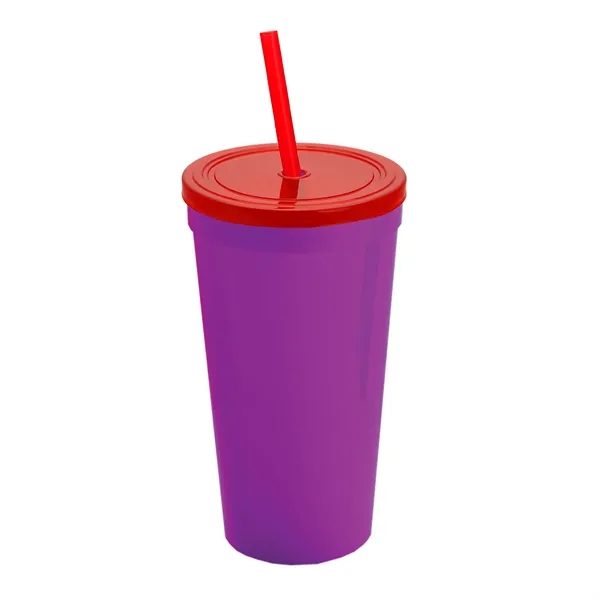 24 Oz. Stadium Cup With Straw And Lid... from ASI 40480 Koozie Group
