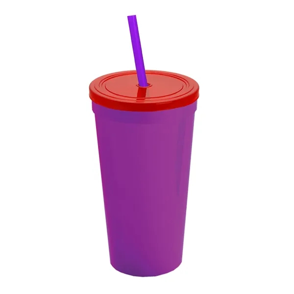 24 Oz. Stadium Cup With Straw And Lid... from ASI 40480 Koozie Group