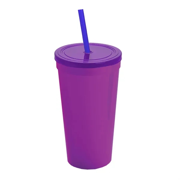 24 Oz. Stadium Cup With Straw And Lid... from ASI 40480 Koozie Group