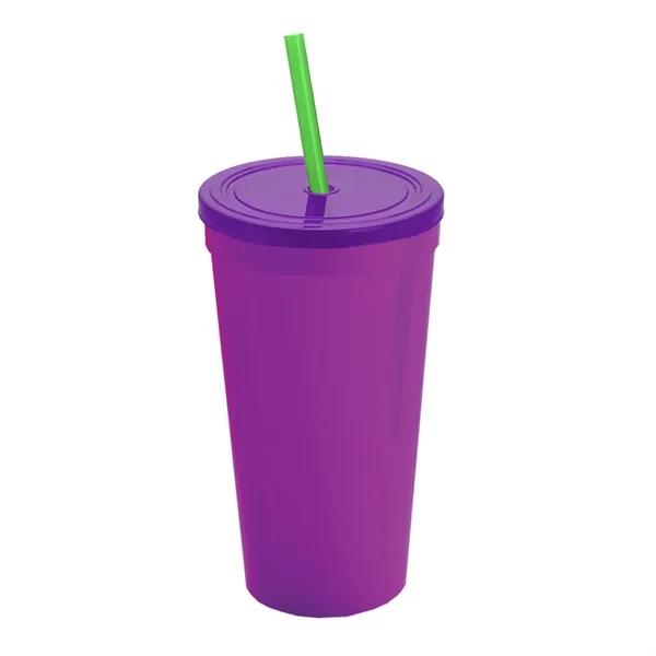 24 Oz. Stadium Cup With Straw And Lid... from ASI 40480 Koozie Group