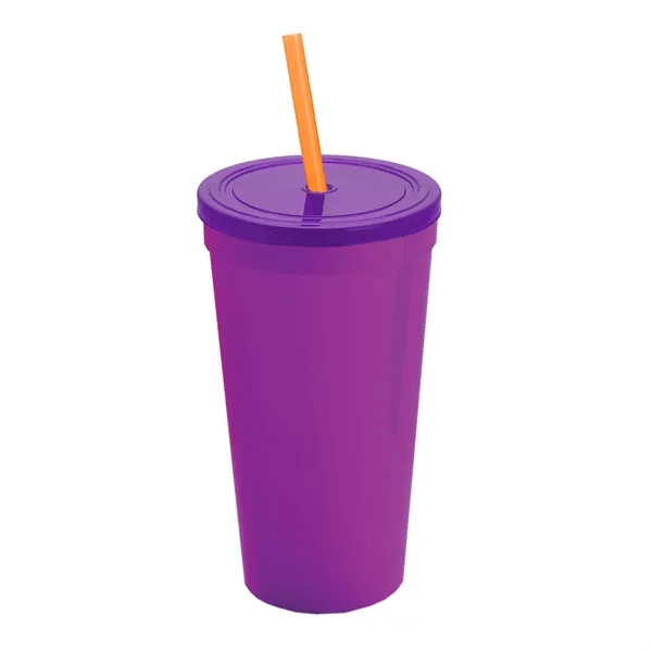 24 Oz. Stadium Cup With Straw And Lid... from ASI 40480 Koozie Group