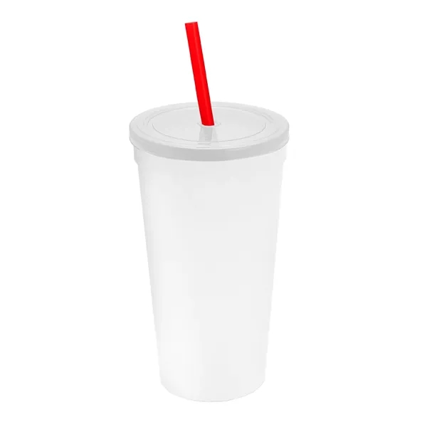 24 Oz. Stadium Cup With Straw And Lid... from ASI 40480 Koozie Group