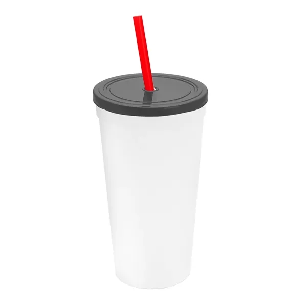 24 Oz. Stadium Cup With Straw And Lid... from ASI 40480 Koozie Group