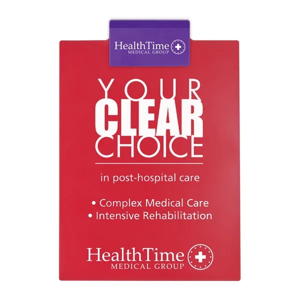 Letter clipboard holds an 8 1/2" x 11" writing pad with... from ASI 40480 Koozie Group