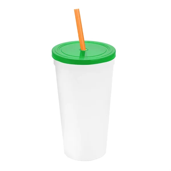 24 Oz. Stadium Cup With Straw And Lid... from ASI 40480 Koozie Group