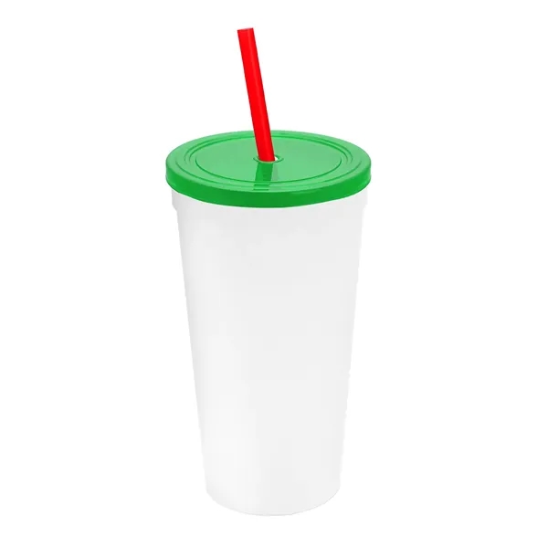 24 Oz. Stadium Cup With Straw And Lid... from ASI 40480 Koozie Group