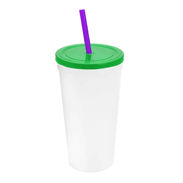 24 Oz. Stadium Cup With Straw And Lid... from ASI 40480 Koozie Group