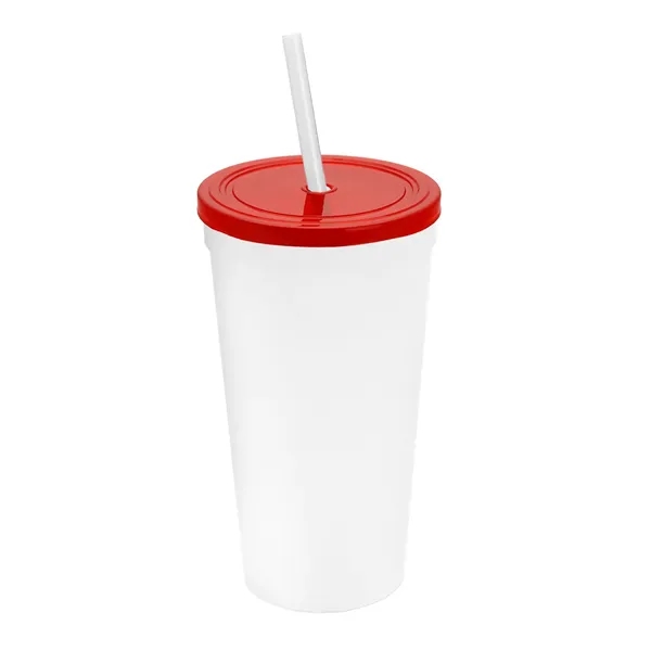 24 Oz. Stadium Cup With Straw And Lid... from ASI 40480 Koozie Group