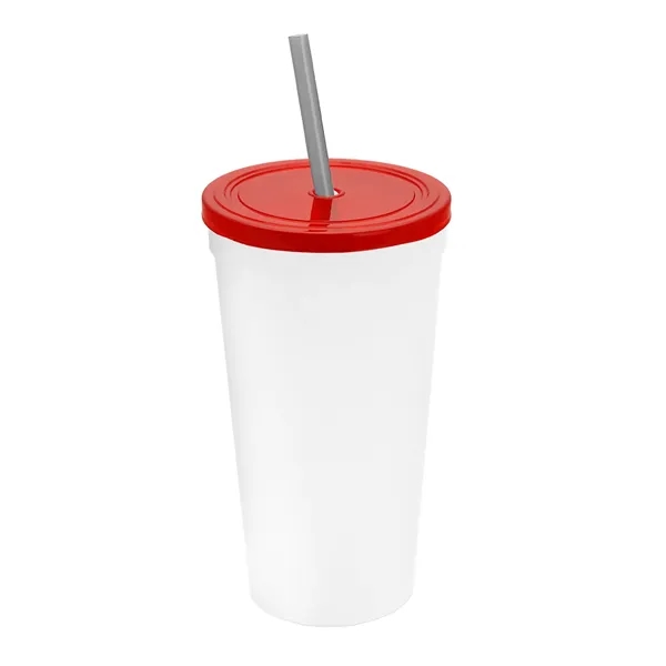 24 Oz. Stadium Cup With Straw And Lid... from ASI 40480 Koozie Group