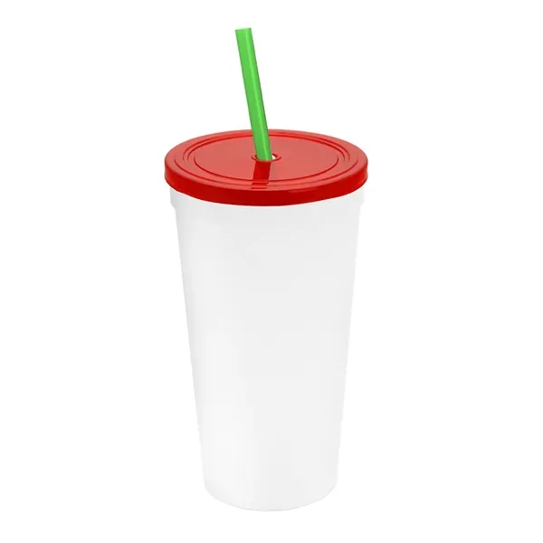 24 Oz. Stadium Cup With Straw And Lid... from ASI 40480 Koozie Group