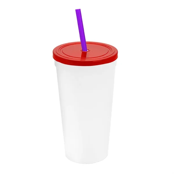24 Oz. Stadium Cup With Straw And Lid... from ASI 40480 Koozie Group