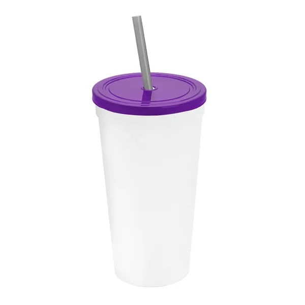 24 Oz. Stadium Cup With Straw And Lid... from ASI 40480 Koozie Group
