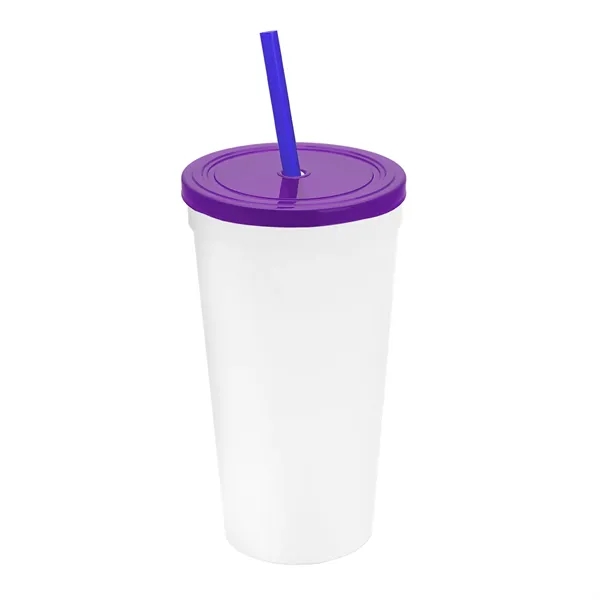 24 Oz. Stadium Cup With Straw And Lid... from ASI 40480 Koozie Group
