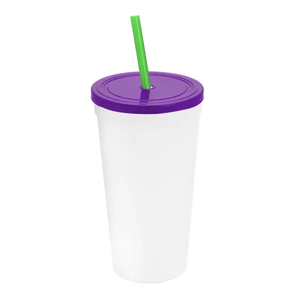 24 Oz. Stadium Cup With Straw And Lid... from ASI 40480 Koozie Group