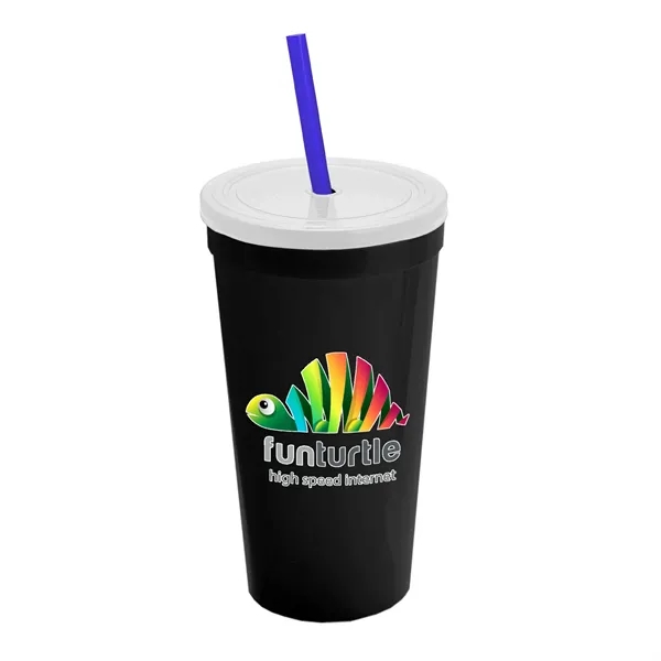 24 Oz. Stadium Cup With Straw And Lid... from ASI 40480 Koozie Group