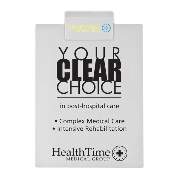 Letter clipboard holds an 8 1/2" x 11" writing pad with... from ASI 40480 Koozie Group