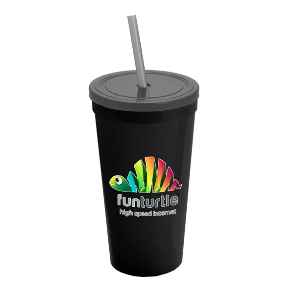 24 Oz. Stadium Cup With Straw And Lid... from ASI 40480 Koozie Group