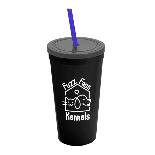 24 Oz. Stadium Cup With Straw And Lid... from ASI 40480 Koozie Group
