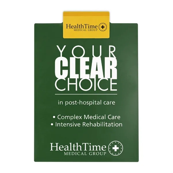 Letter clipboard holds an 8 1/2" x 11" writing pad with... from ASI 40480 Koozie Group