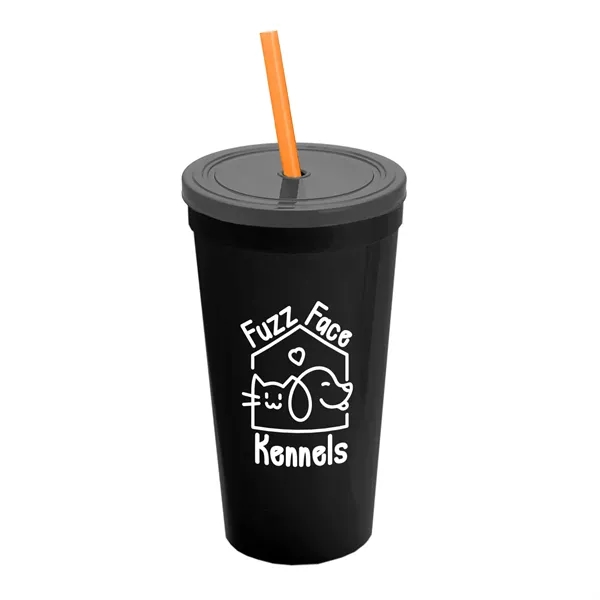 24 Oz. Stadium Cup With Straw And Lid... from ASI 40480 Koozie Group