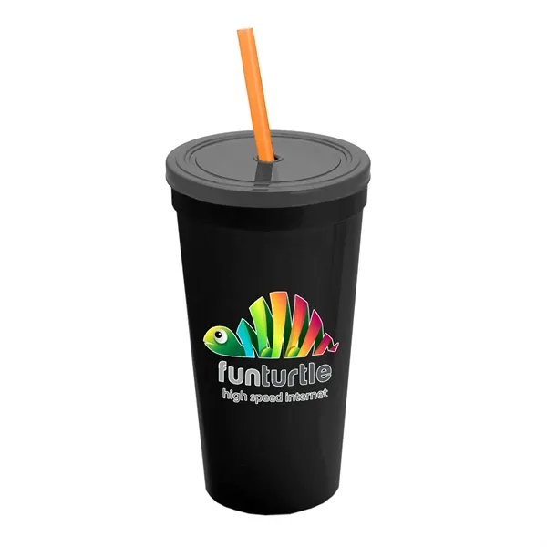 24 Oz. Stadium Cup With Straw And Lid... from ASI 40480 Koozie Group