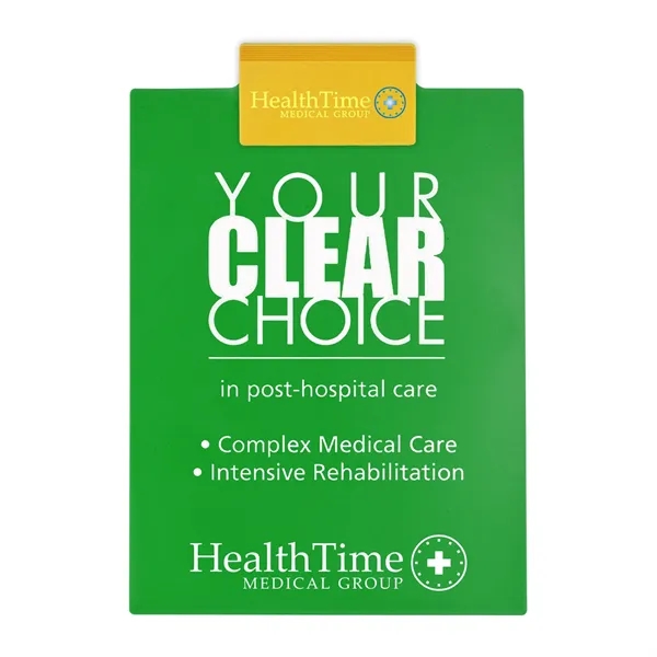 Letter clipboard holds an 8 1/2" x 11" writing pad with... from ASI 40480 Koozie Group