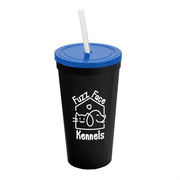 24 Oz. Stadium Cup With Straw And Lid... from ASI 40480 Koozie Group