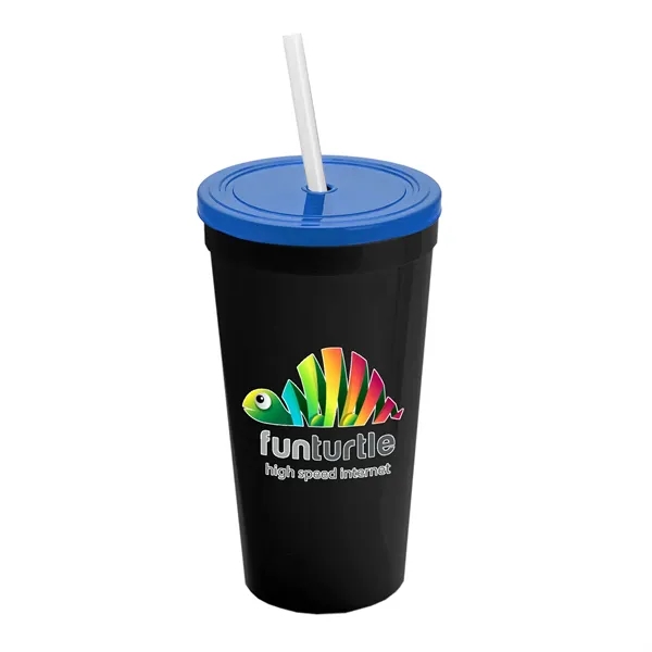 24 Oz. Stadium Cup With Straw And Lid... from ASI 40480 Koozie Group