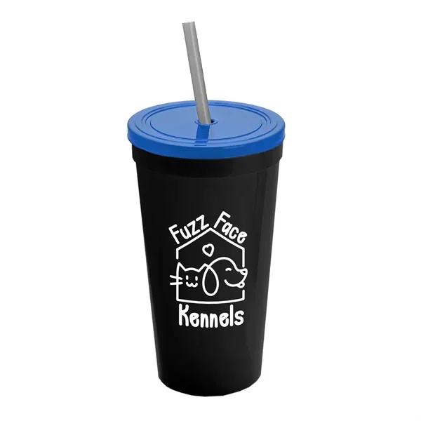 24 Oz. Stadium Cup With Straw And Lid... from ASI 40480 Koozie Group