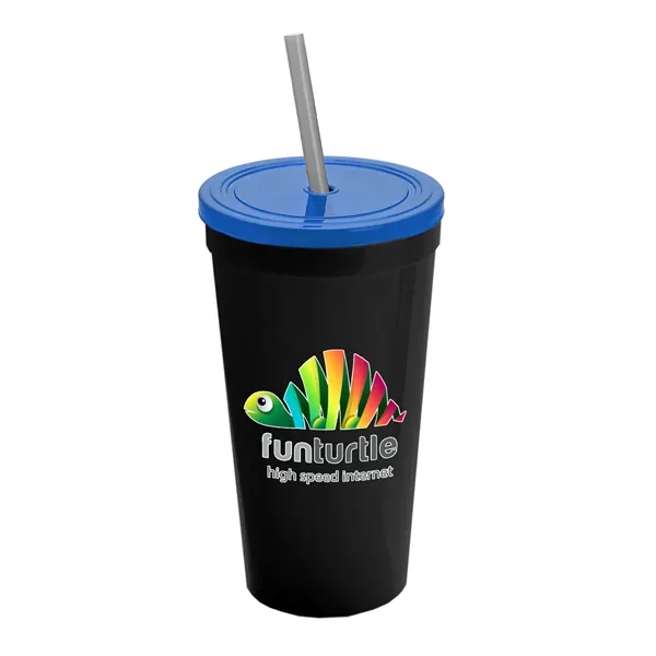 24 Oz. Stadium Cup With Straw And Lid... from ASI 40480 Koozie Group