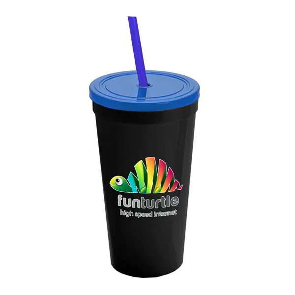 24 Oz. Stadium Cup With Straw And Lid... from ASI 40480 Koozie Group