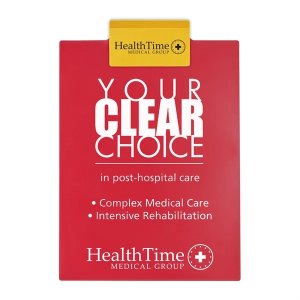 Letter clipboard holds an 8 1/2" x 11" writing pad with... from ASI 40480 Koozie Group