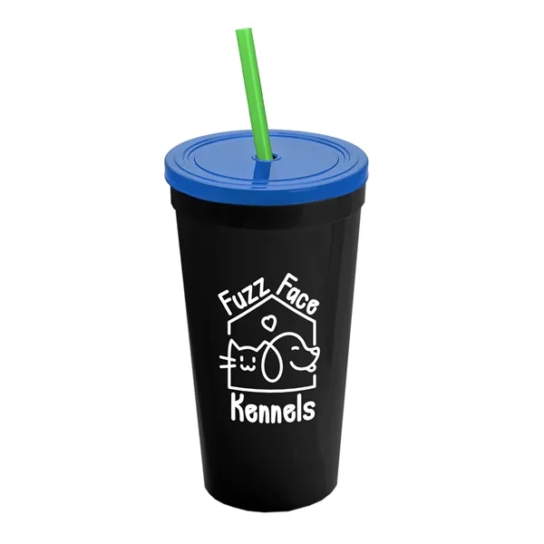 24 Oz. Stadium Cup With Straw And Lid... from ASI 40480 Koozie Group