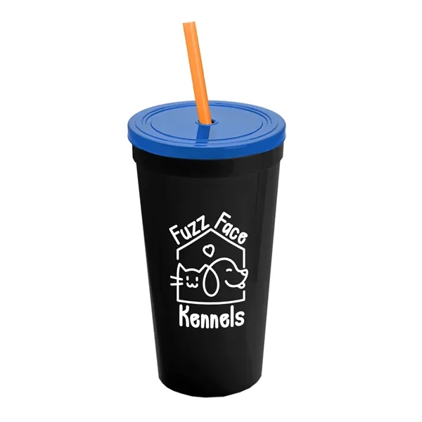 24 Oz. Stadium Cup With Straw And Lid... from ASI 40480 Koozie Group