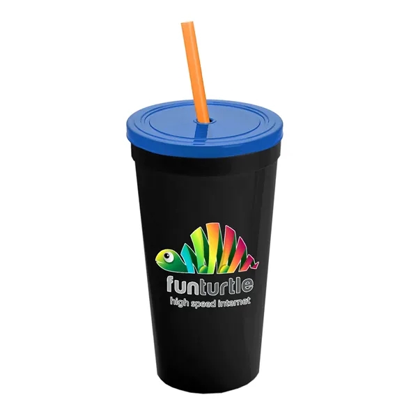 24 Oz. Stadium Cup With Straw And Lid... from ASI 40480 Koozie Group