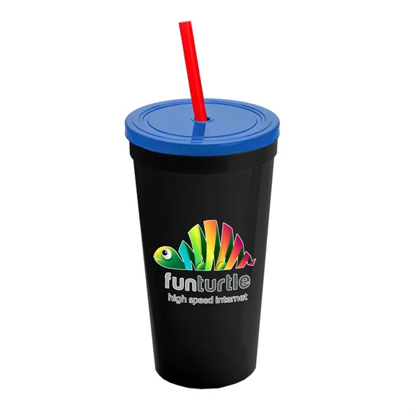 24 Oz. Stadium Cup With Straw And Lid... from ASI 40480 Koozie Group