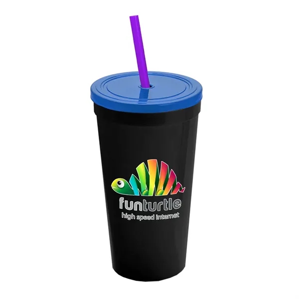 24 Oz. Stadium Cup With Straw And Lid... from ASI 40480 Koozie Group