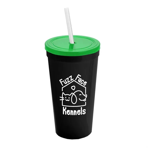 24 Oz. Stadium Cup With Straw And Lid... from ASI 40480 Koozie Group