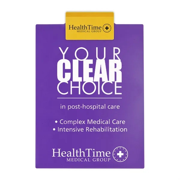 Letter clipboard holds an 8 1/2" x 11" writing pad with... from ASI 40480 Koozie Group