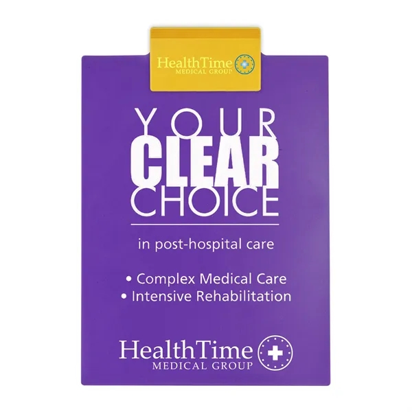 Letter clipboard holds an 8 1/2" x 11" writing pad with... from ASI 40480 Koozie Group