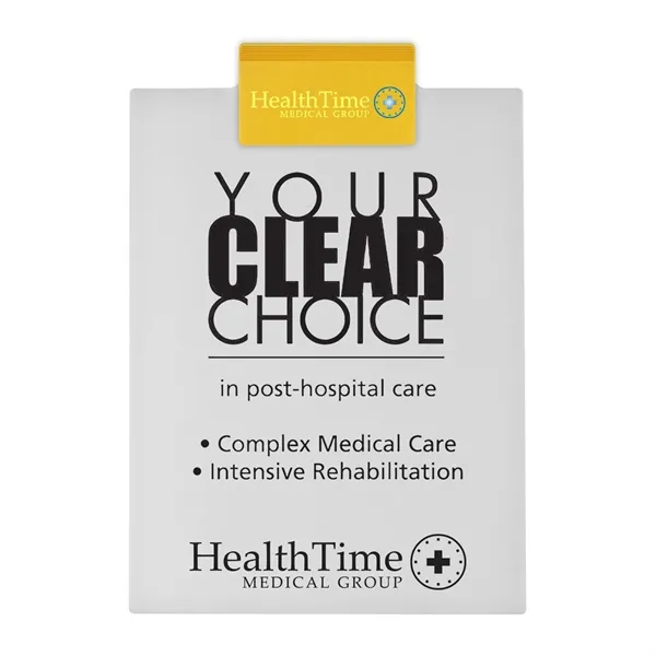 Letter clipboard holds an 8 1/2" x 11" writing pad with... from ASI 40480 Koozie Group