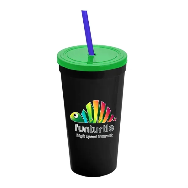 24 Oz. Stadium Cup With Straw And Lid... from ASI 40480 Koozie Group