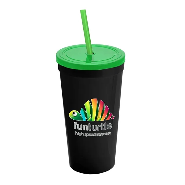 24 Oz. Stadium Cup With Straw And Lid... from ASI 40480 Koozie Group