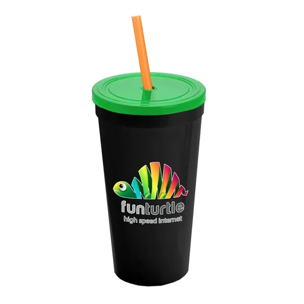 24 Oz. Stadium Cup With Straw And Lid... from ASI 40480 Koozie Group