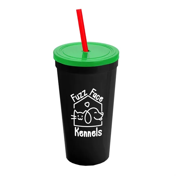 24 Oz. Stadium Cup With Straw And Lid... from ASI 40480 Koozie Group