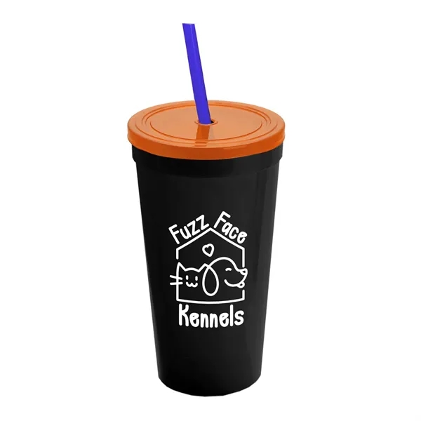 24 Oz. Stadium Cup With Straw And Lid... from ASI 40480 Koozie Group