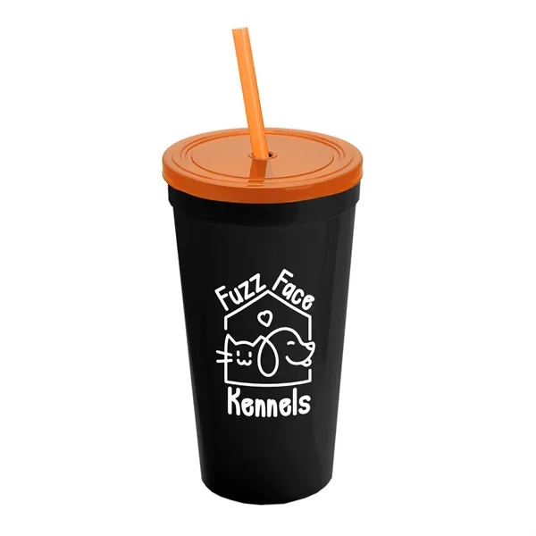 24 Oz. Stadium Cup With Straw And Lid... from ASI 40480 Koozie Group