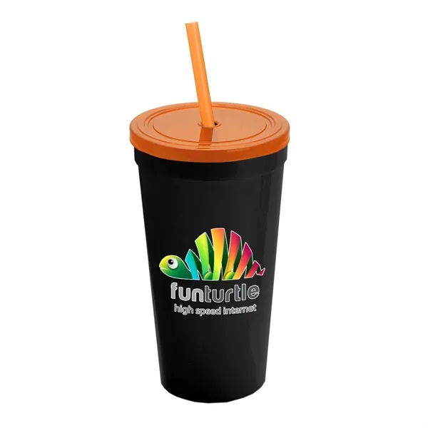 24 Oz. Stadium Cup With Straw And Lid... from ASI 40480 Koozie Group