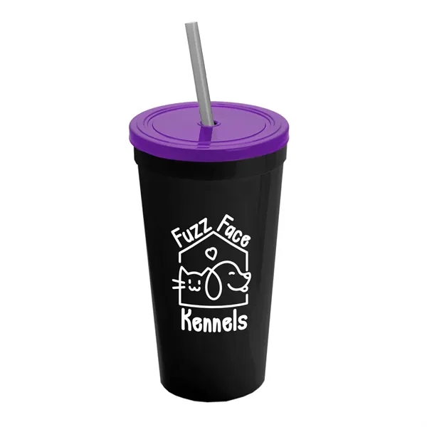 24 Oz. Stadium Cup With Straw And Lid... from ASI 40480 Koozie Group